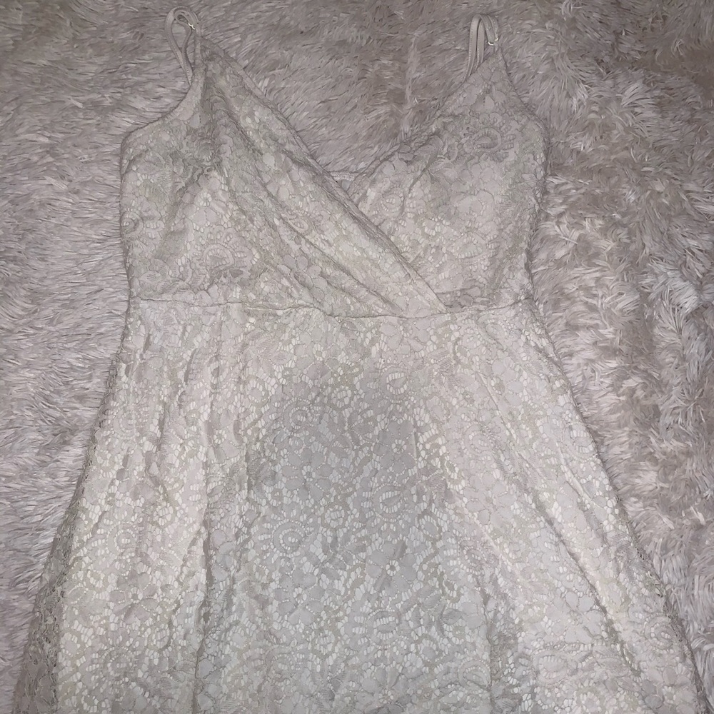 White graduation dress
